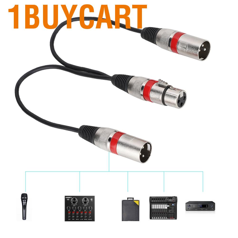Cáp chia mic đầu cái XLR sang 2 đực kích thước 30cm chuyên dụng cho Canon