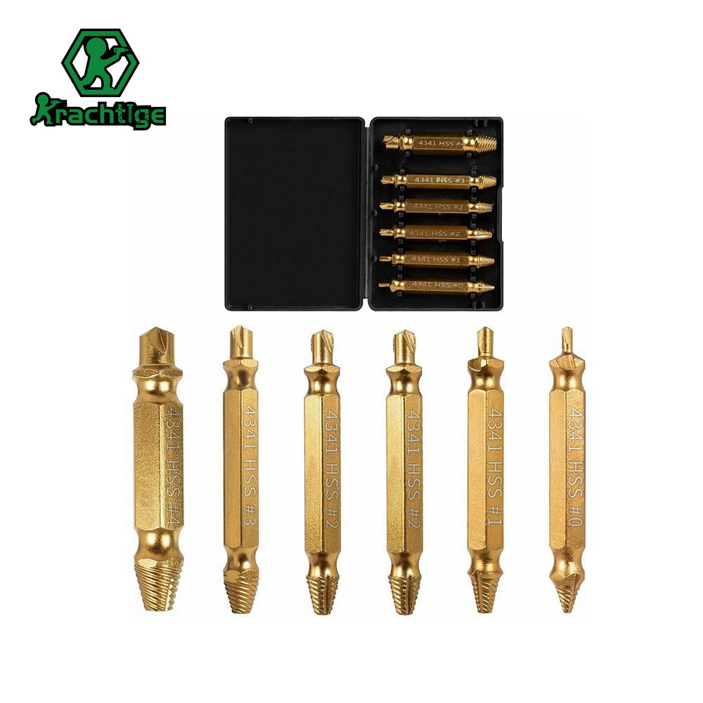 Bộ 6 Mũi Khoan Xoắn HSS4341 Dùng Tháo Bu Lông Bị Hỏng