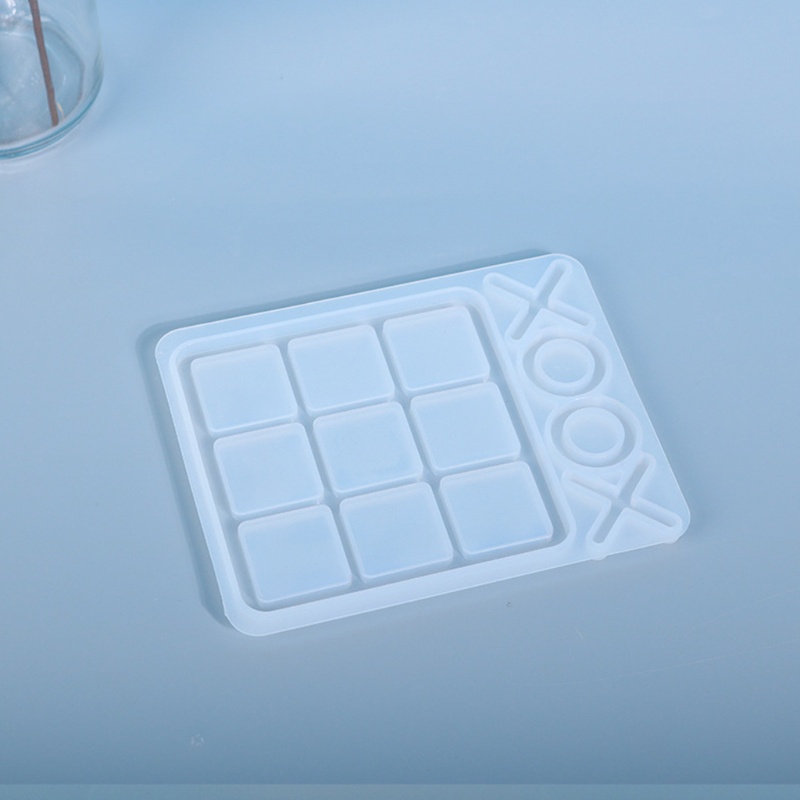 Khuôn Silicone Làm Đồ Thủ Công DIY Hình Tic-Tac-Toe Cabochons