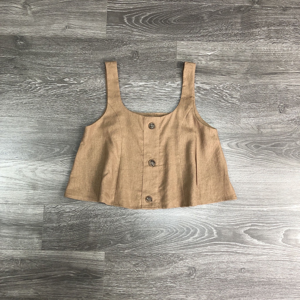 Áo HOBBS crop nút dây bảng 4M
