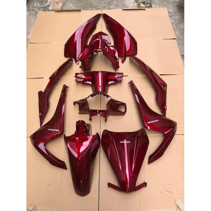 NHỰA MÀU 12 MÓN VISION ĐỎ ĐÔ ĐỜI 2015 ĐẾN 2020  ZIN CHÍNH HÃNG HONDA