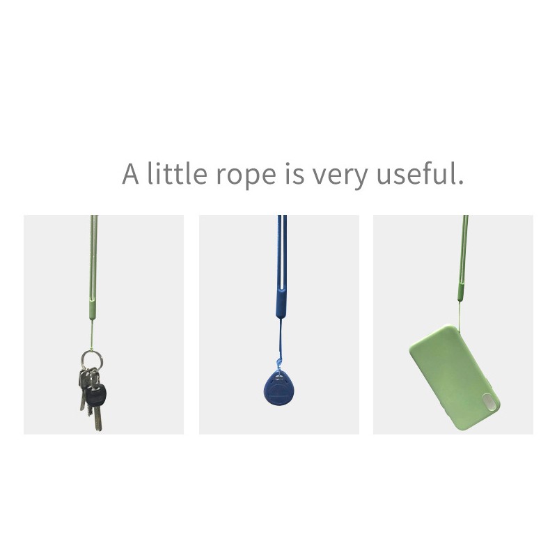 9 Colors Anti-drop Silicone Lanyard Rubber Hand Strap Phone Case Anti Fall Hanging Wrist Rope | BigBuy360 - bigbuy360.vn