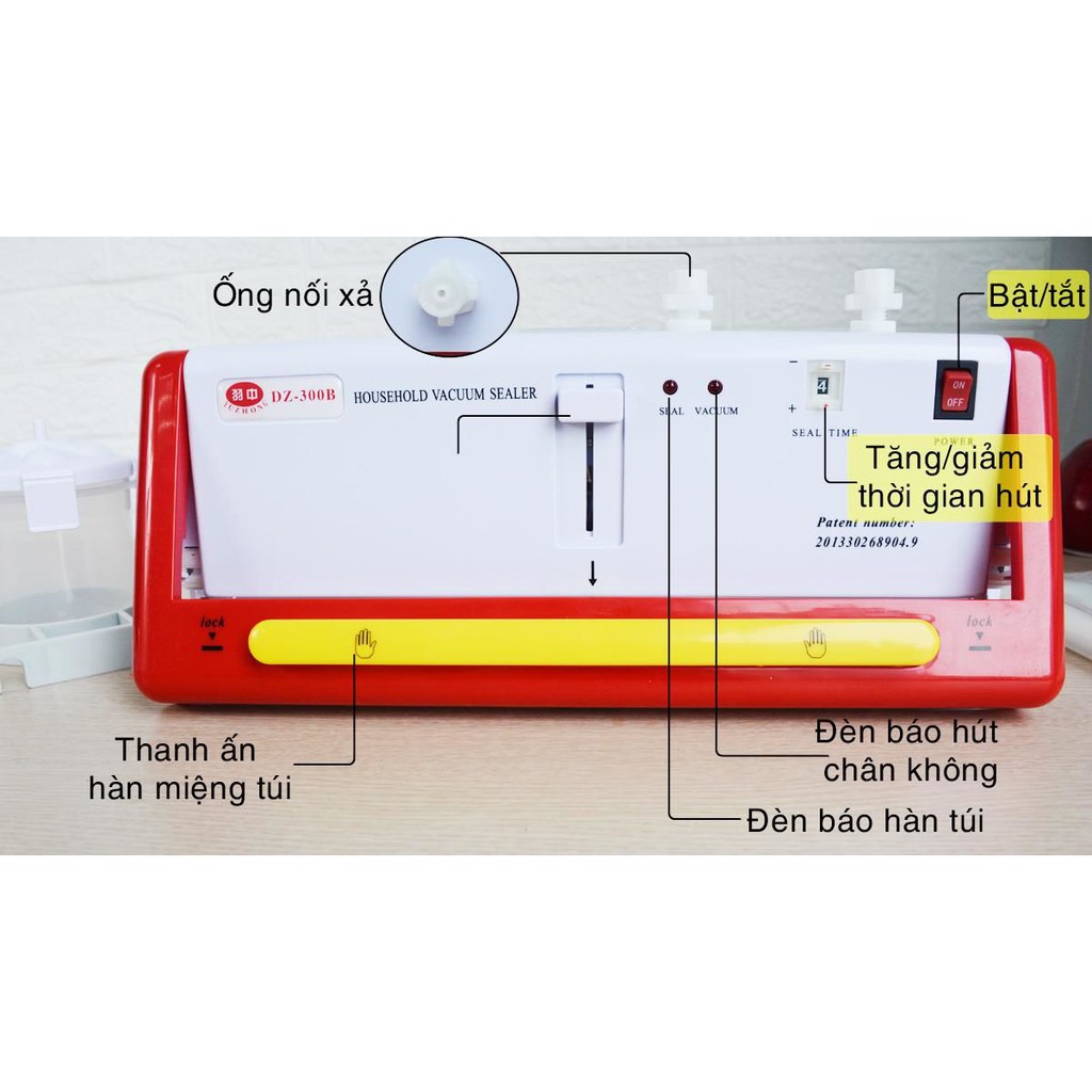 MÁY HÚT CHÂN KHÔNG GIA ĐÌNH DOUQI DZ-300B(BẢO HÀNH 1 NĂM)