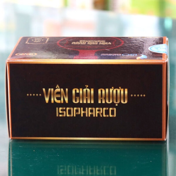 Viên Giải Rượu Isopharco- Hỗ trợ bảo vệ gan, tăng cường chức năng gan, làm giảm các triệu chứng khó chịu khi uống rượbia