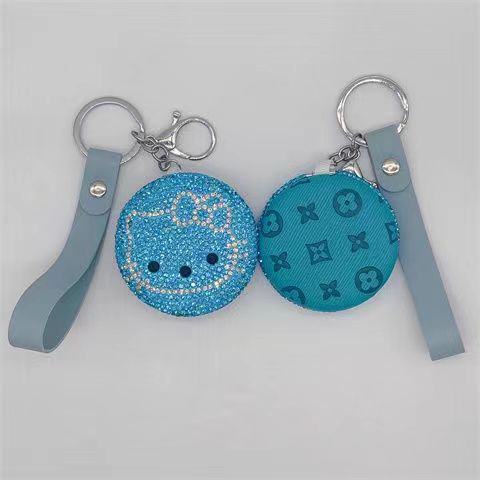 Gương Trang Điểm Hai Mặt Hình Mèo Đính Đá Phong Cách Mới 2022