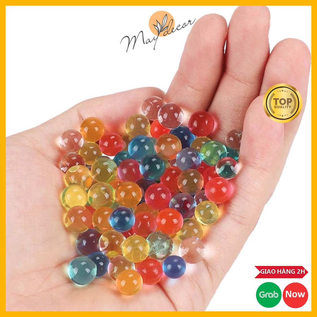 100 Hạt Tinh Thể - Hạt Nở Slime Trồng Cây Không Cần Đất, Trang Trí Lọ Hoa Nhiều Màu Cực Đẹp