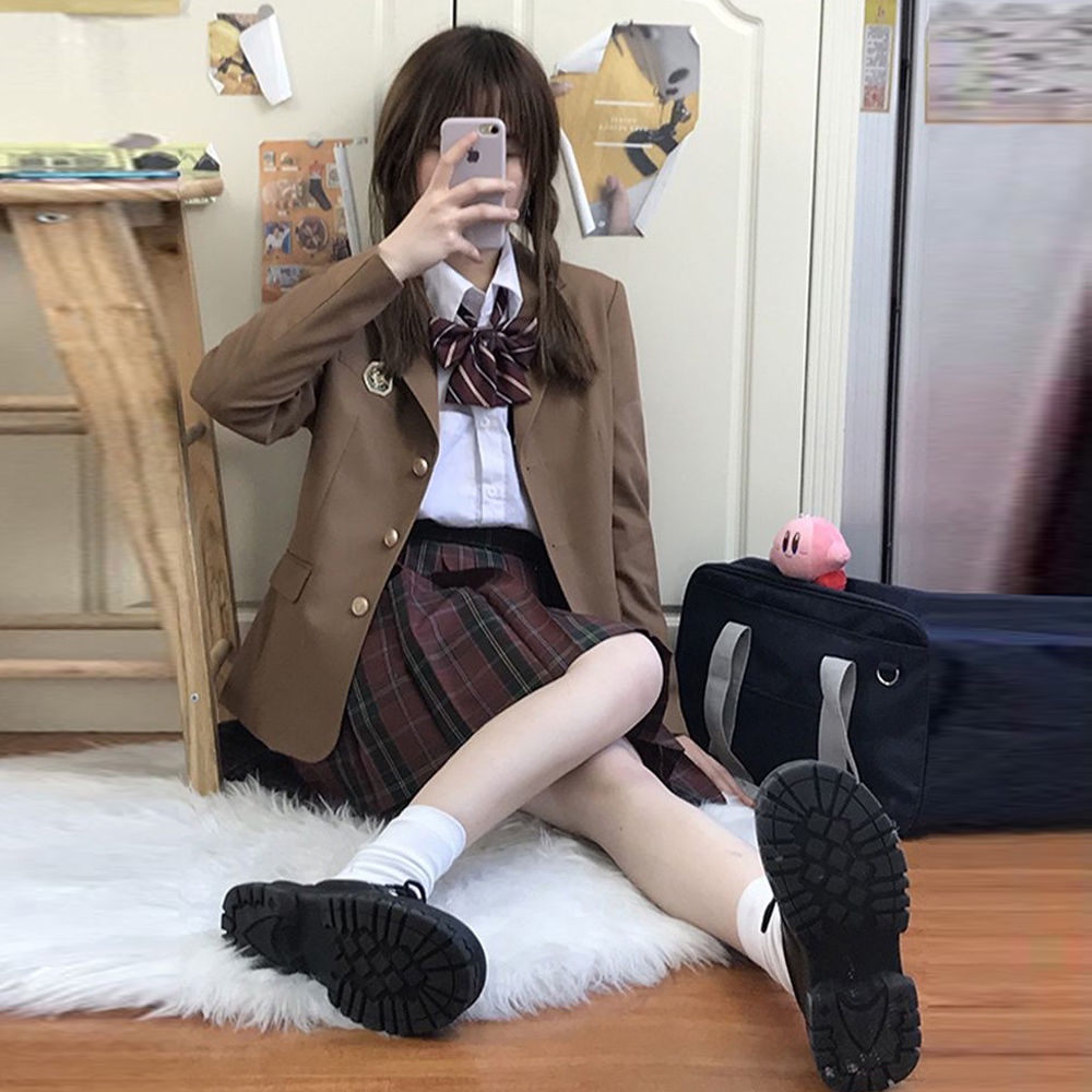 Áo Khoác Vest Phối Ba Nút Thời Trang Xuân Thu Cho Nữ