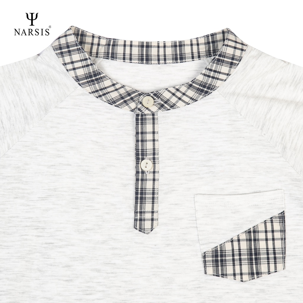 Bộ hè bé trai size đại Narsis KE100123 cổ tàu chất liệu Cotton êm mềm thông thoáng