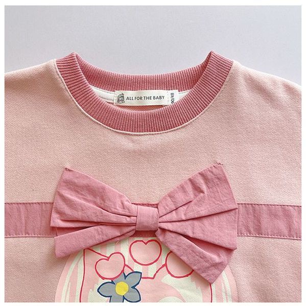 Đầm Tay Dài Thời Trang Xuân Thu Xinh Xắn Cho Bé Gái