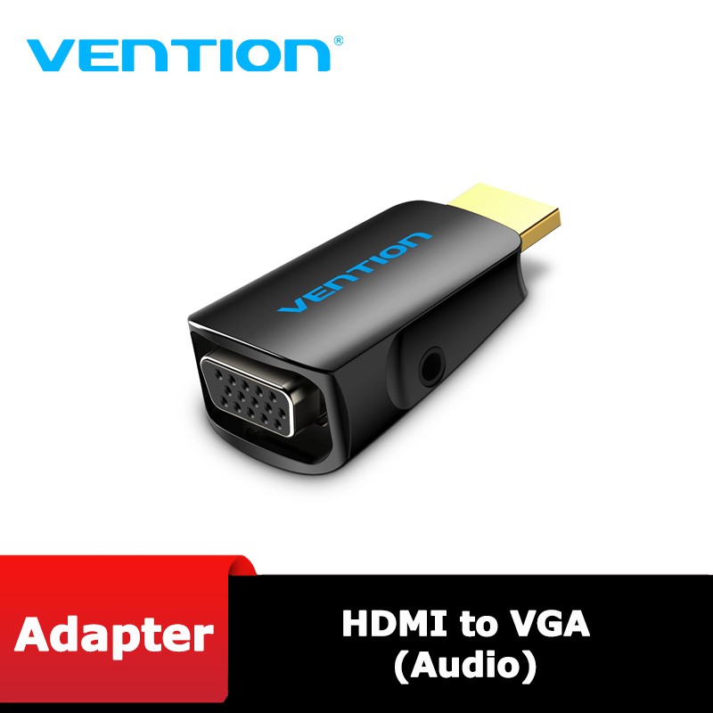 Đầu chuyển đổi HDMI to VGA có hỗ trợ cổng Audio VENTION - Model: AIDB0 - BEN