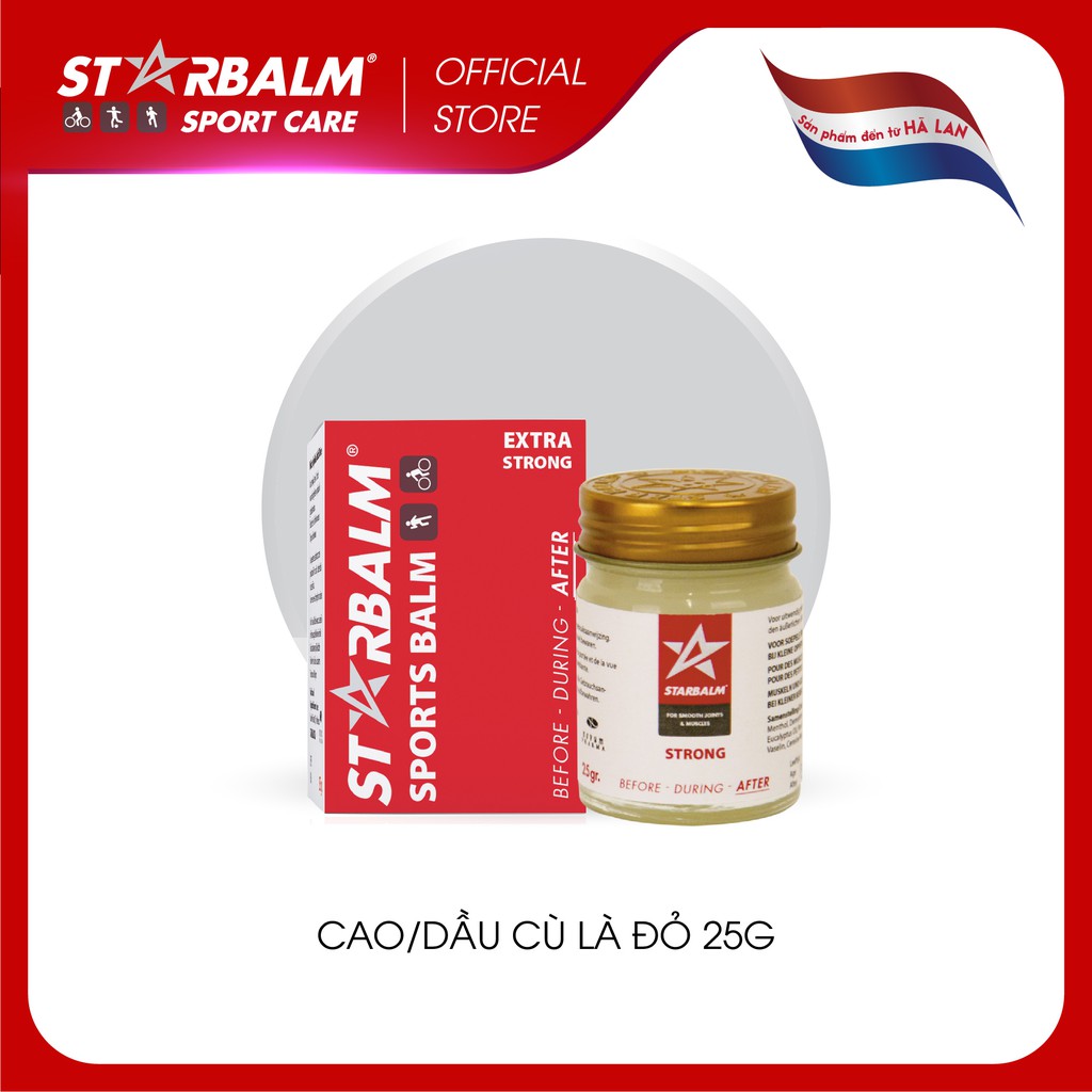 Cao/Dầu Cù Là Đỏ STARBALM® Ấm Nóng & Thư Giãn Cơ, Giảm Ngứa Ngáy, Tan Nhanh Vết Côn Trùng Cắn, Chống Lạnh Bụng Say Xe