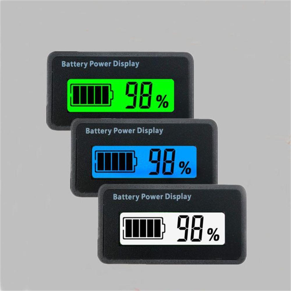 Vôn Kế Đo Dung Lượng Pin AUGUSTINE 12V 24V 48V Có Màn Hình LCD Cho Xe Hơi Xe Máy