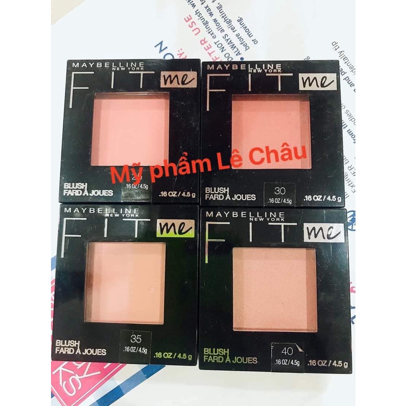 PHẤN MÁ HỒNG MAYBELLINE FIT ME BLUSH chuẩn bill Mỹ