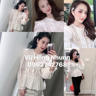 Áo cổ nơ zara