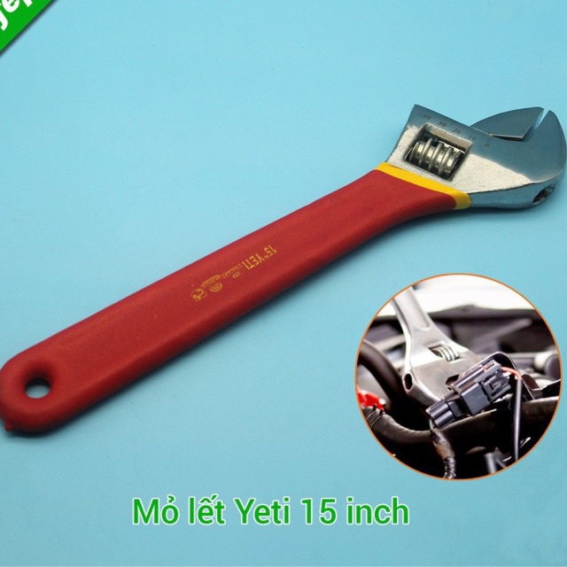 MỎ LẾT YETI 15&quot; - 375mm TAY BỌC DẠ ĐỎ