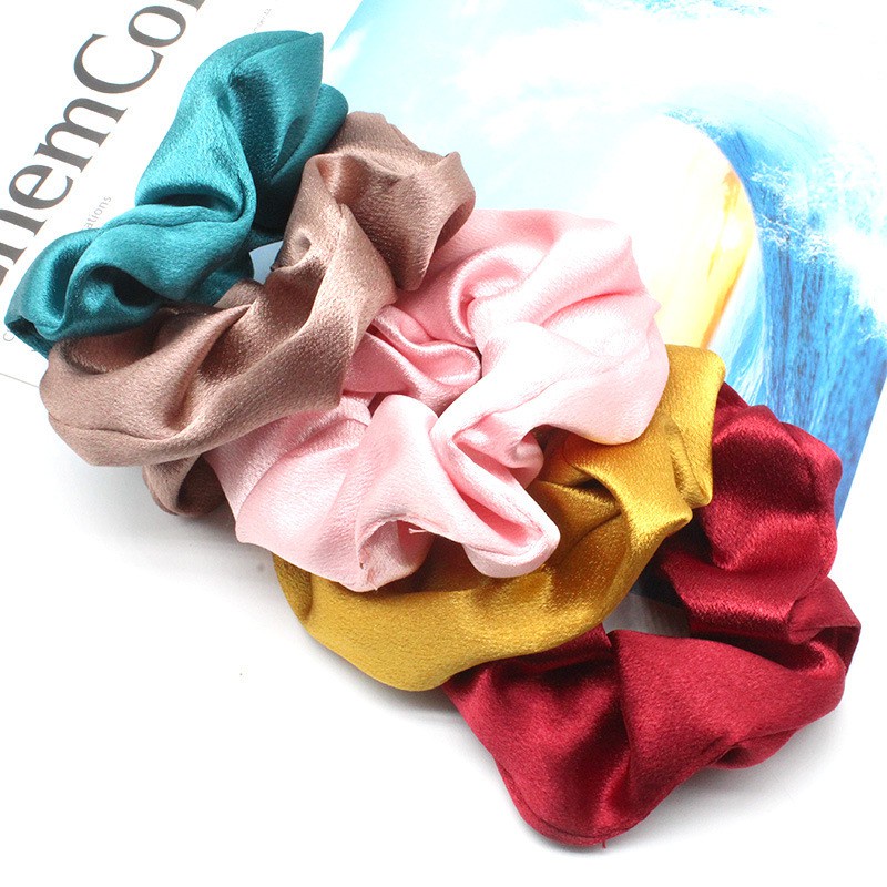 Dây Buộc Tóc SCRUNCHIES Lụa Phi Bóng Sang Chảnh HOT HIT