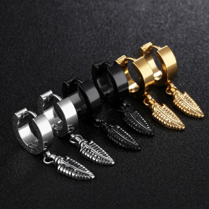 Bông Tai Nam Titan Không Đen TT 1416 - 1 cặp