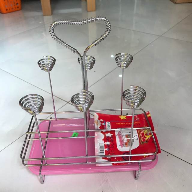 Khay úp cốc chén inox