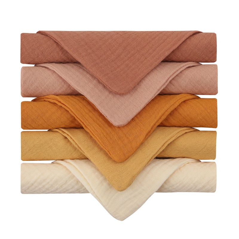 Set 5 Khăn Tắm Cotton Mềm Mịn Cho Bé