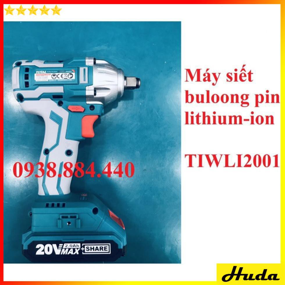 20V Máy siết bu lông dùng pin Total TIWLI2001 uio