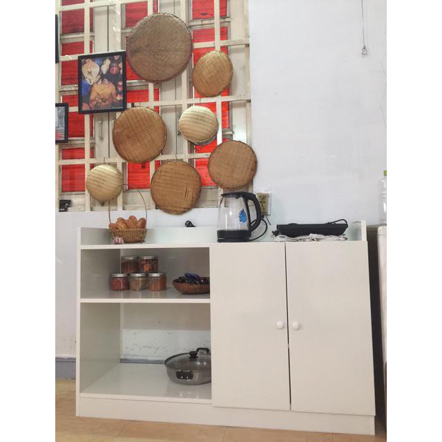 [ SALE SẬP SÀN ] Tủ Nhà Bếp hiện đại 2 Cánh Có Kệ màu Trắng- GP39.1