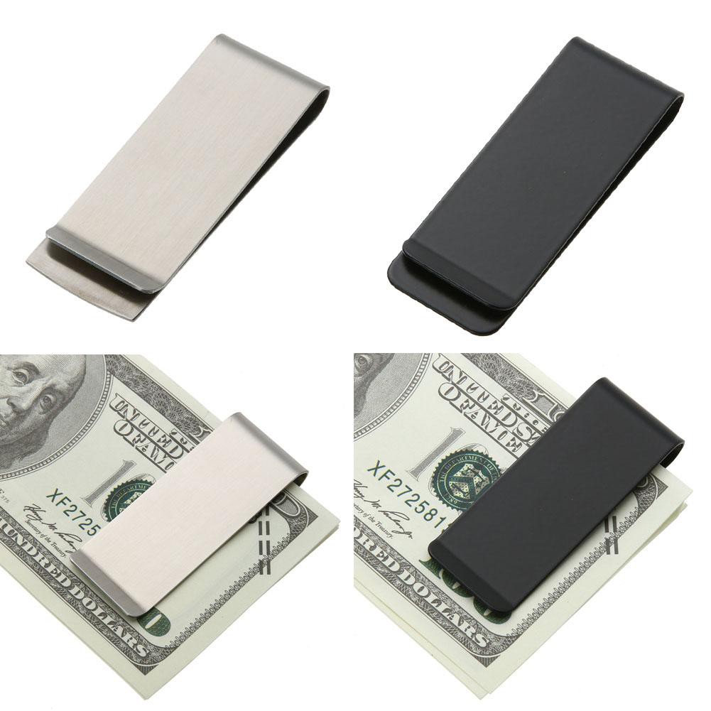 🍇🍋Portable Metal Stainless Steel Money Cash Clip Collar Card Clip for Pocket Holder