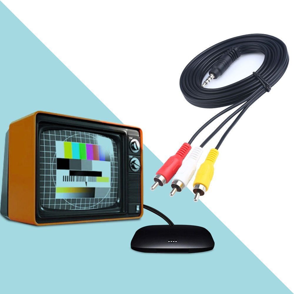 Cáp Chuyển Đổi 3 Đầu Rca Dài 1m 3.5mm Cho Đầu Dvd