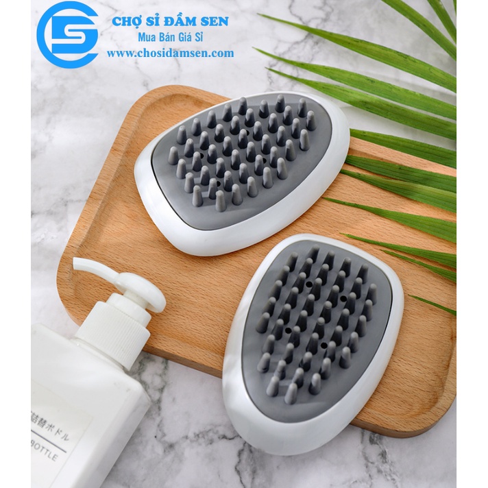 Lược gội đầu massage, lược gội đầu bằng silicon, dụng cụ massage đầu khi tắm siêu tiện dụng G338-Luocgoidau-CC