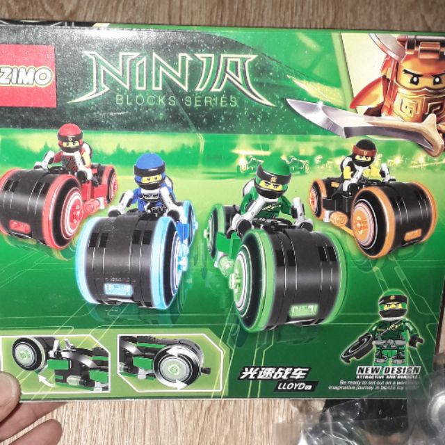 Lắp ráp 1 hộp LegoNinja Xe mô tô bánh lớn 531 bằng nhựa ABS