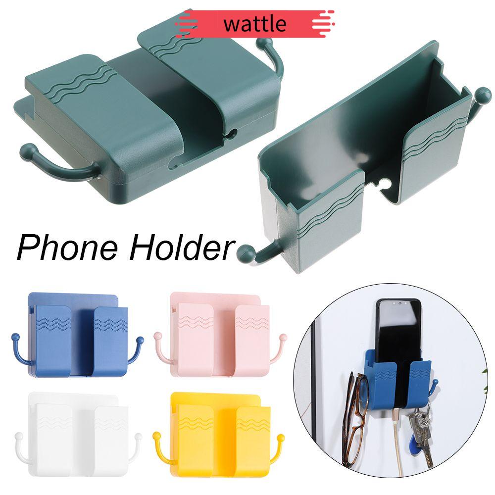 Hộp đựng điện thoại/điều khiển từ xa gắn tường móc treo hỗ trợ sạc pin tiện lợi