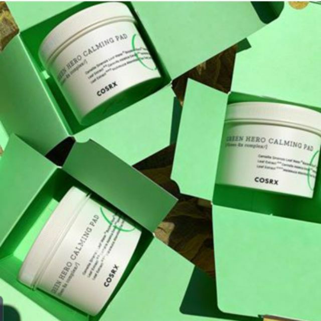 Tẩy da chết, làm dịu da nhạy cảm dạng miếng bông COSRX One Step Green Hero Calming Pads 70 miếng Mẫu 2020