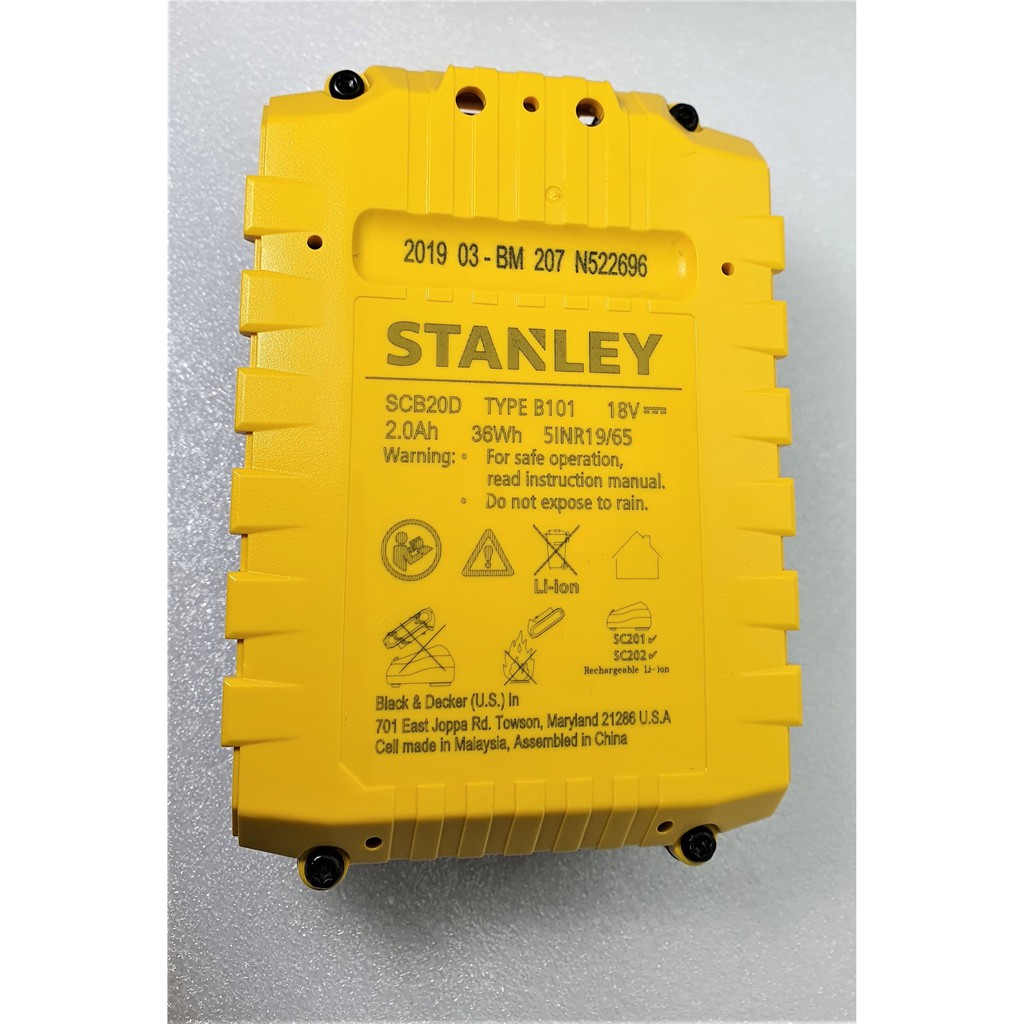 Pin Lithium 1.3Ah 2.0Ah 40Ah 18V STANLEY - Chính Hãng