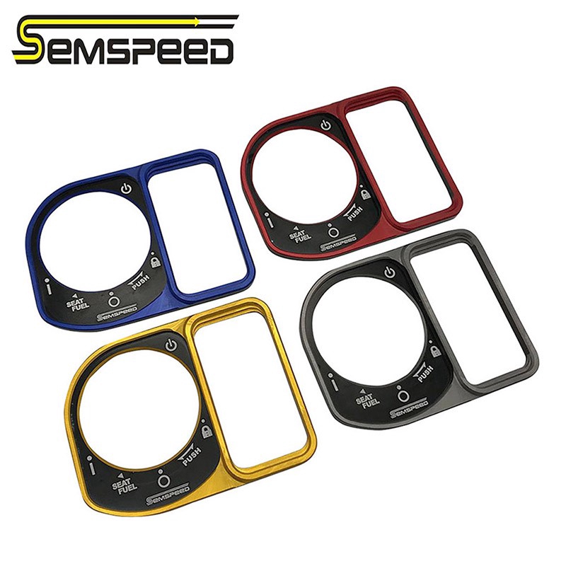 Miếng dán bảo vệ viền nút điều khiển khởi động SEMSPEED dành cho xe máy HONDA PCX150 PCX125 2018 2019 2020