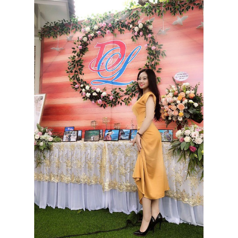 [ xả kho ] MiD Đầm body hàng thiết kế V1100 Mie Design ảnh thật