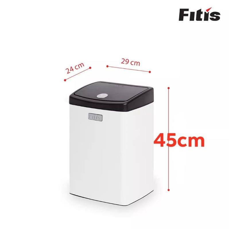 Thùng rác inox nhấn nút 15l fitis