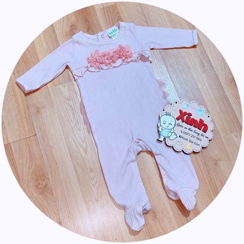 3-6m Bodysuit / Sleepsuit bộ áo liền quần kèm vớ cho bé từ 5-7 kg