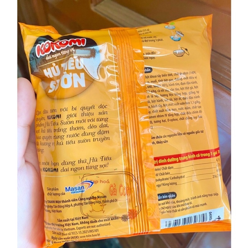 Hủ tiếu sườn kokomi ( gói 70g )