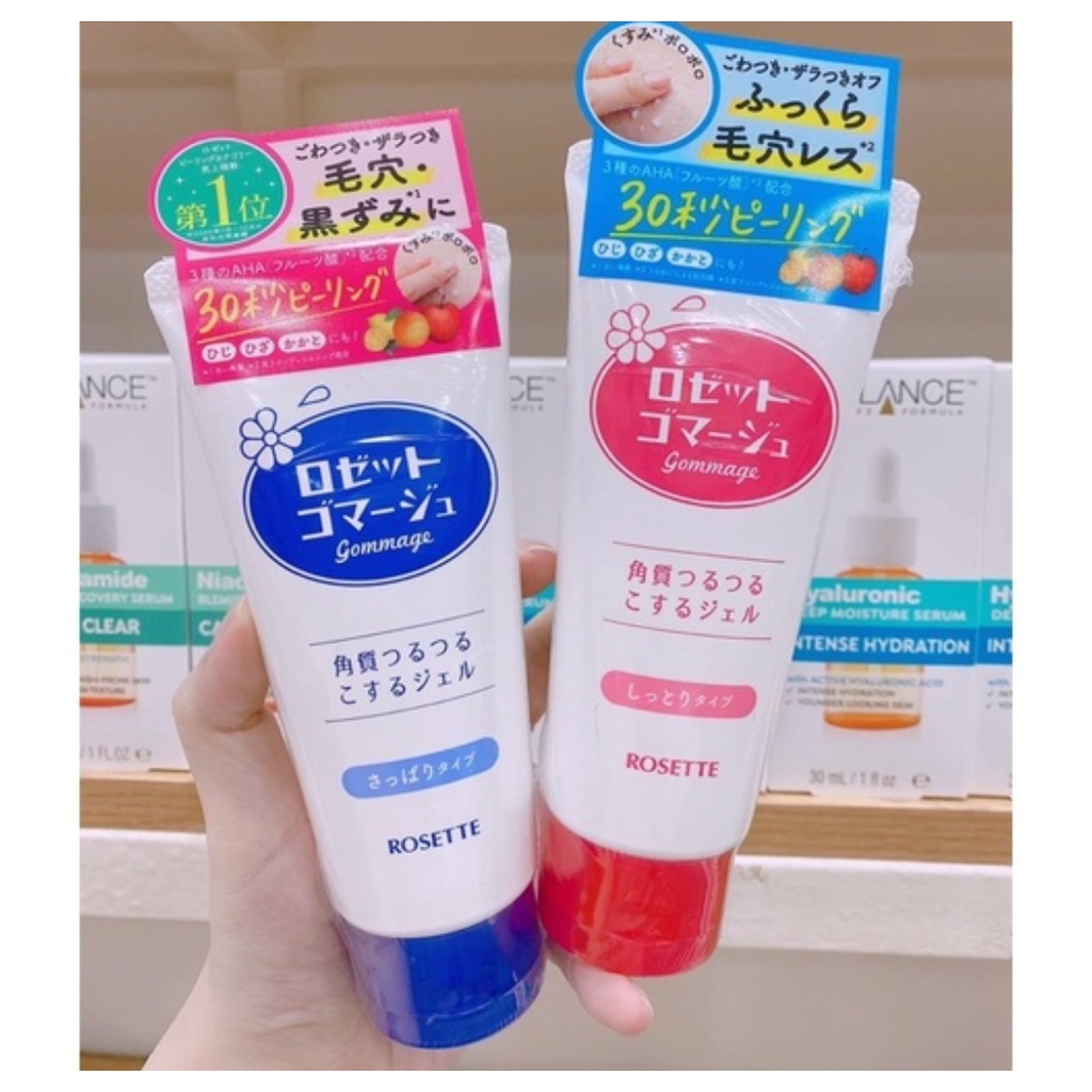 Gel Tẩy Tế Bào Da Chết Rosette Màu Hồng Nhật Bản