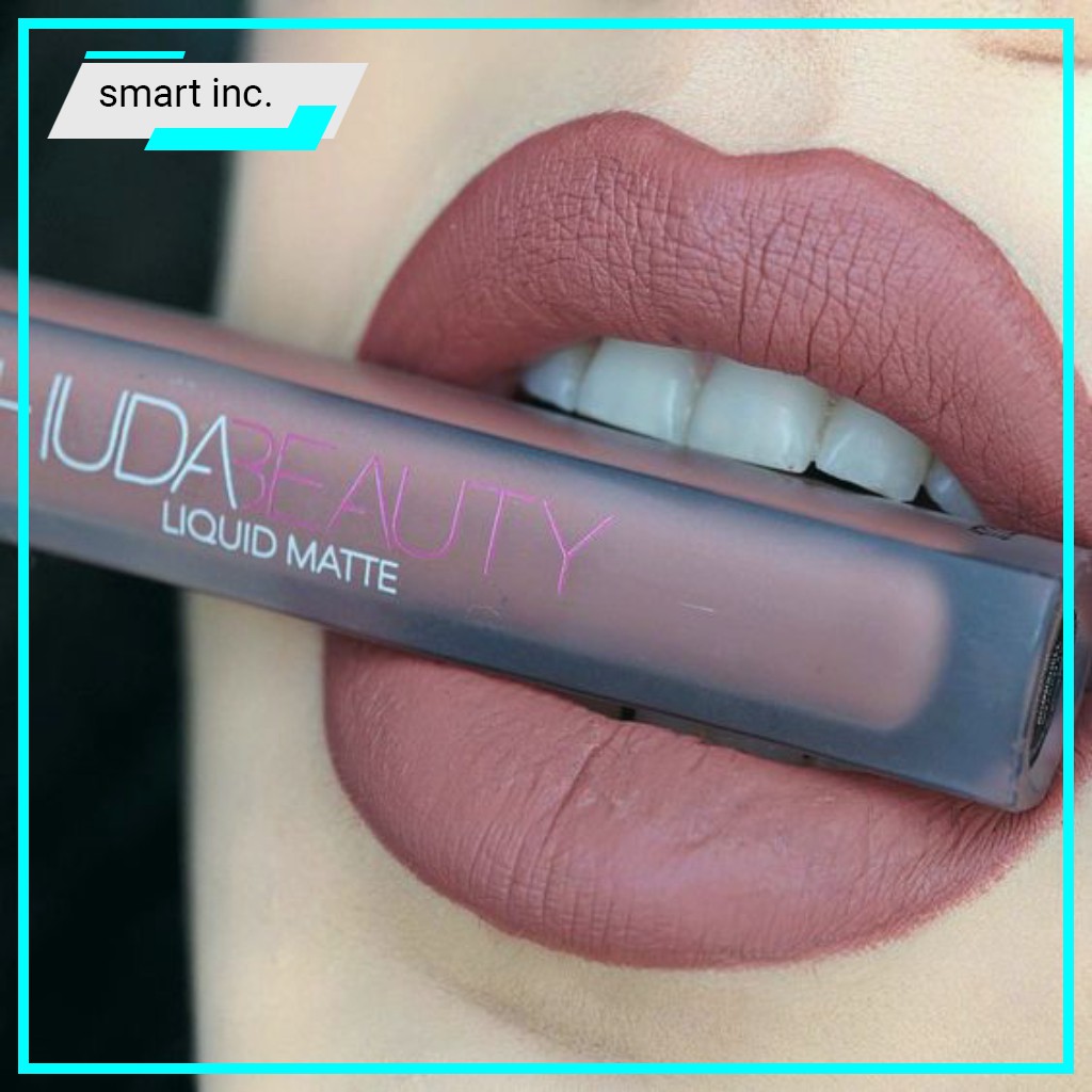 4 Son Môi Kem Lì Huda Beauty Liquid Matte 🍷SALE OFF🍷 Đẹp Cao Cấp Loại Tốt Nhất Màu Hồng Đỏ Trầm