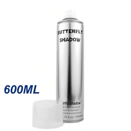 Freeship 99k TQ_[600ml] Gôm xịt tóc Butterfly Shadow (TO + MÀU BẠC + KHÔNG MÀU)