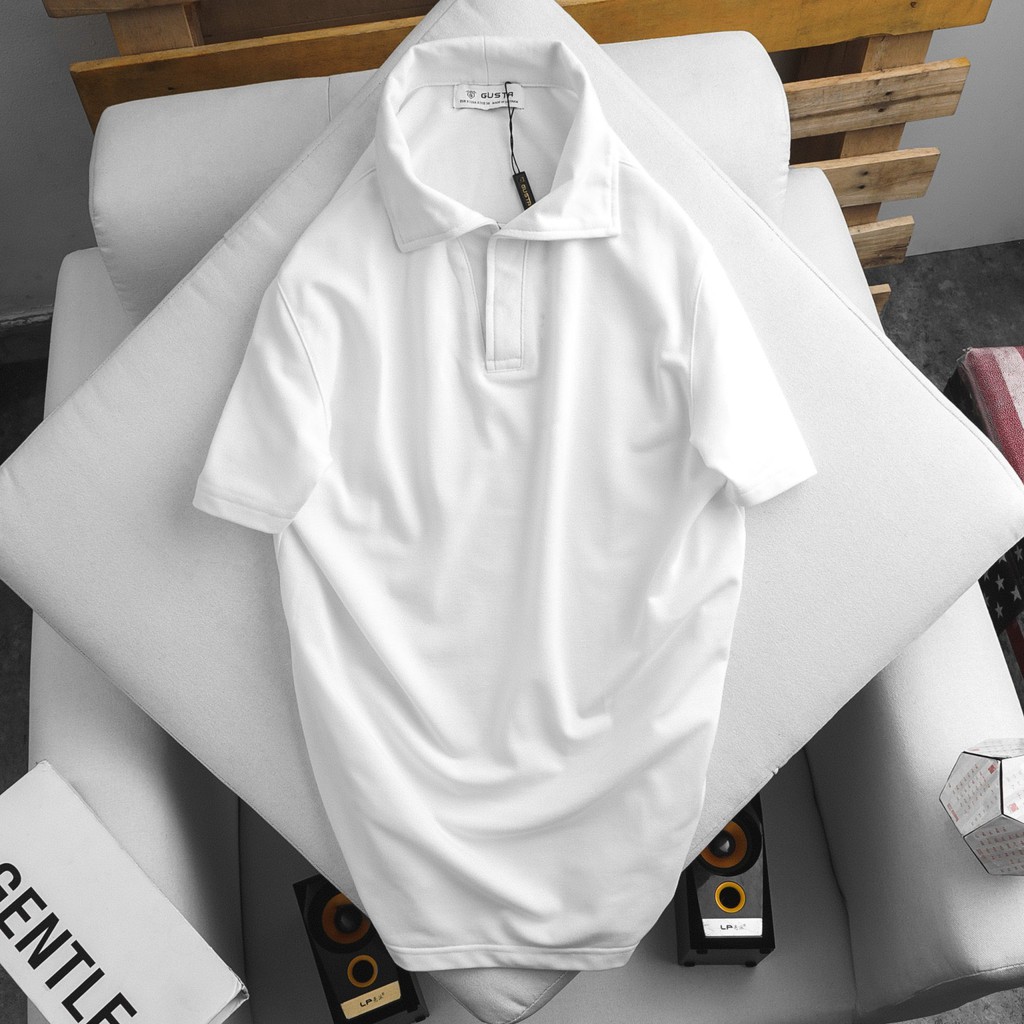 [7 Màu] Áo Thun Polo Nam Trơn Màu Đen,. - Áo Phông Polo Nam Chính Hãng Vải Thoáng Mát Chất Liệu Cao Cấp - PL03 - Gusta | BigBuy360 - bigbuy360.vn