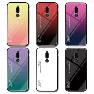 Ốp điện thoại cường lực màu sắc tuyến tính cho Meizu X8