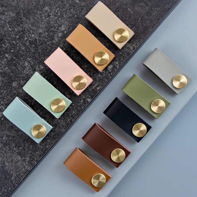 Tay Nắm Ngăn Kéo Tủ Bằng Da Handmade