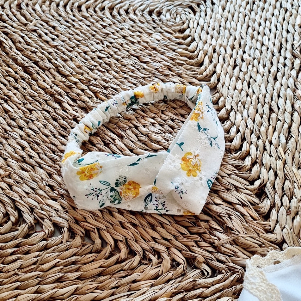 Jum Hoa Thêu Phối Ren Cao Cấp Dành Cho Bé Size từ SS - 19Kg NoelKids