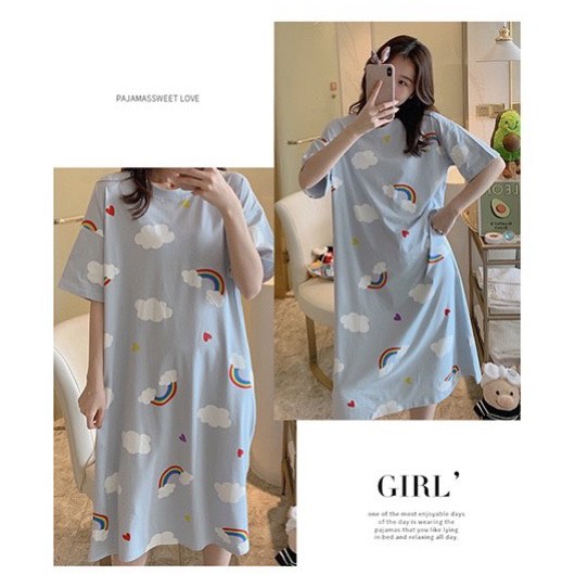 Váy ngủ hoạt hình cute đồ ngủ mặc nhà mềm, mát, mỏng sia clothing | BigBuy360 - bigbuy360.vn