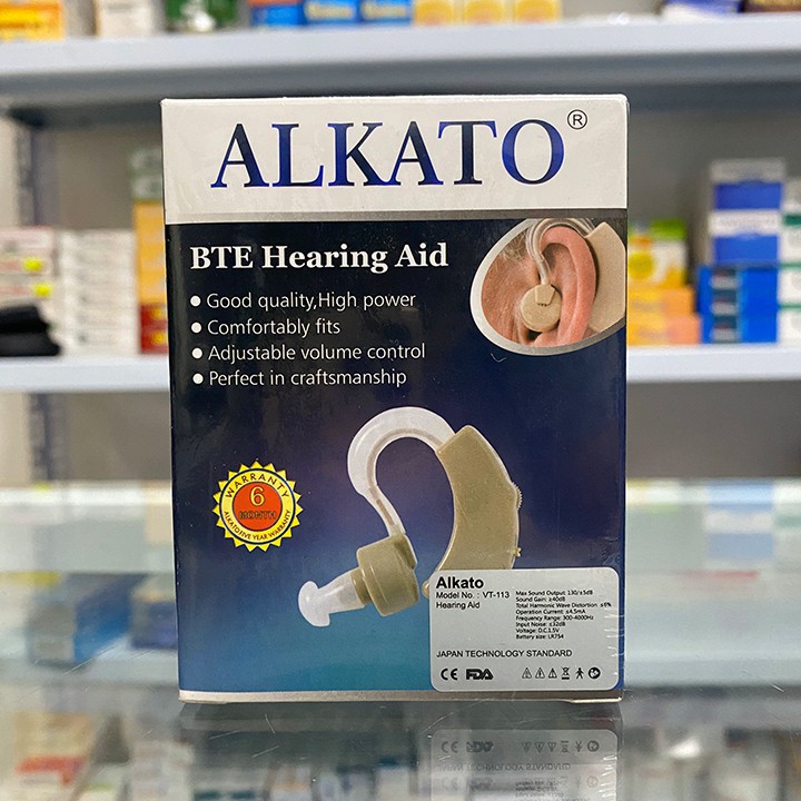 Máy trợ thính cho người già, tai nghe trợ thính không dây Alkato VT-113 cho người điếc, người già