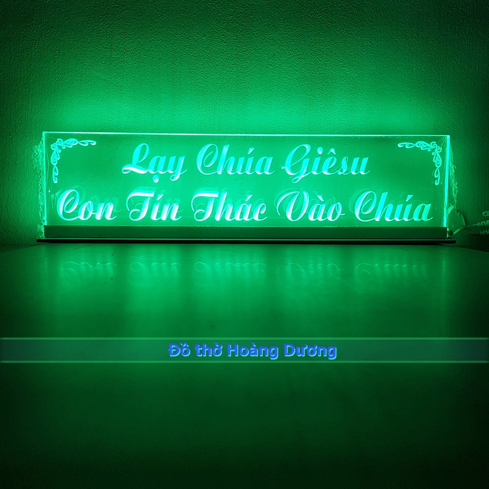 Chữ điện Lạy Chúa Giêsu Con Tín Thác Vào Chúa - Đồ thờ Hoàng Dương