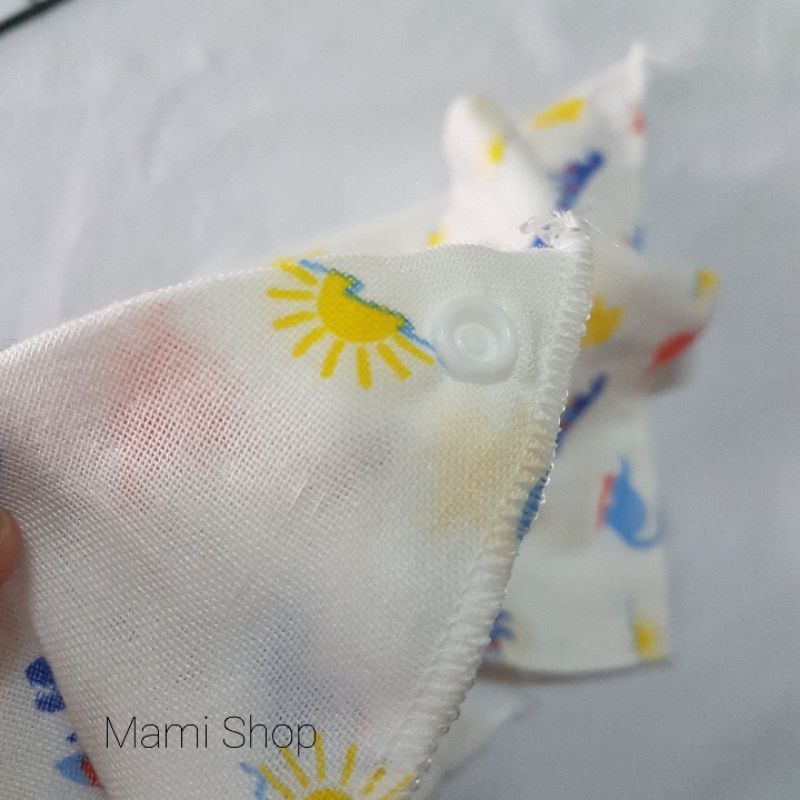 Khăn tam giác quàng cổ vải xô cho bé set 10 chiếc, yếm xô tam giác cho bé