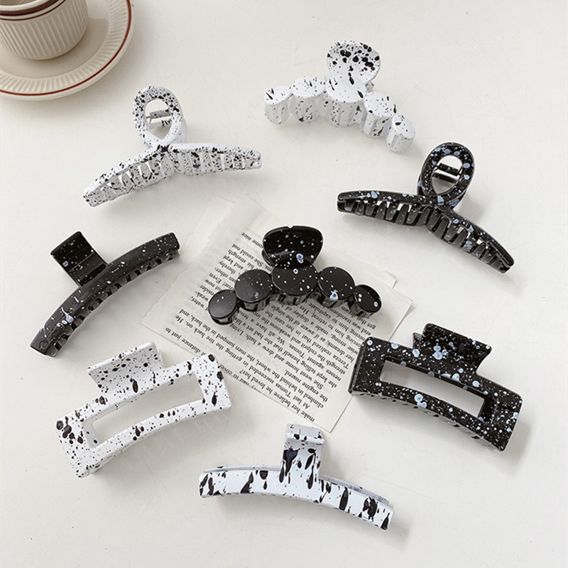 Kẹp tóc càng cua cỡ lớn phong cách Hàn Quốc xinh xắn thời trang