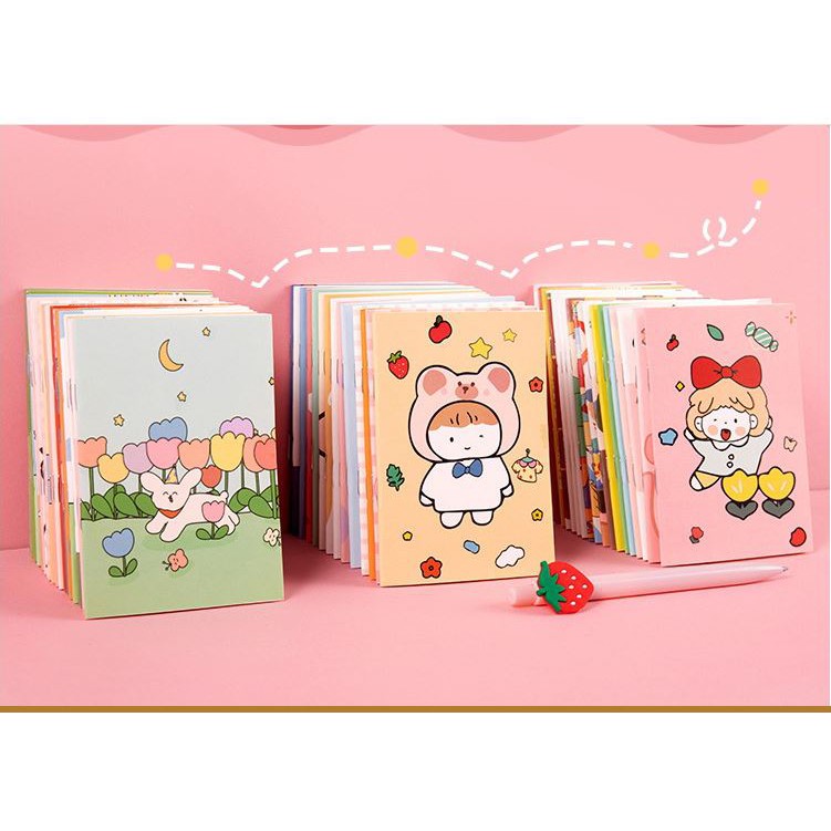 Sổ tay mini hoạt hình, sổ viết sách cute - nguồn sỉ